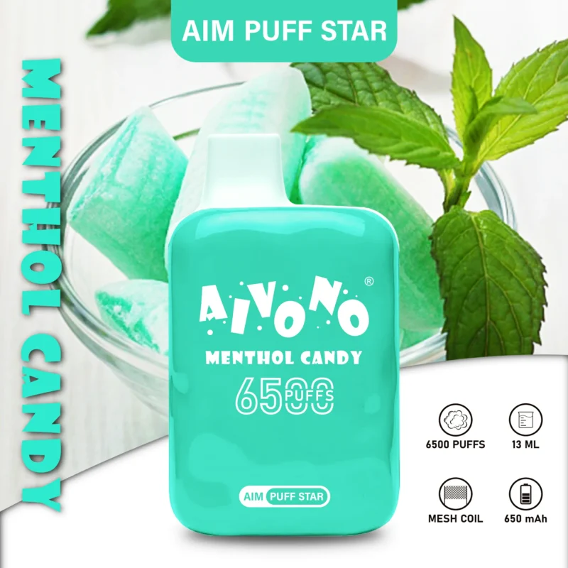 Aivono Aim Puff Star 6500 Puffs % 2% 3% 5% Nicotine Disposable Vape with 10 Flavor Bulk Buy Wholesale 1