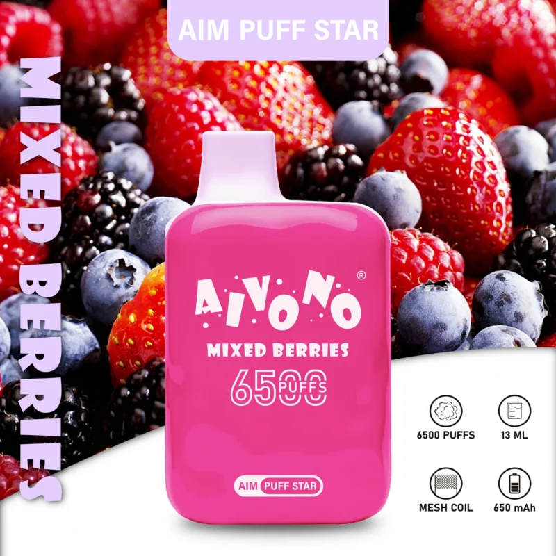 Aivono Aim Puff Star 6500 Puffs % 2% 3% 5% Nicotina Vape usa e getta con 10 gusti Bulk Buy Wholesale