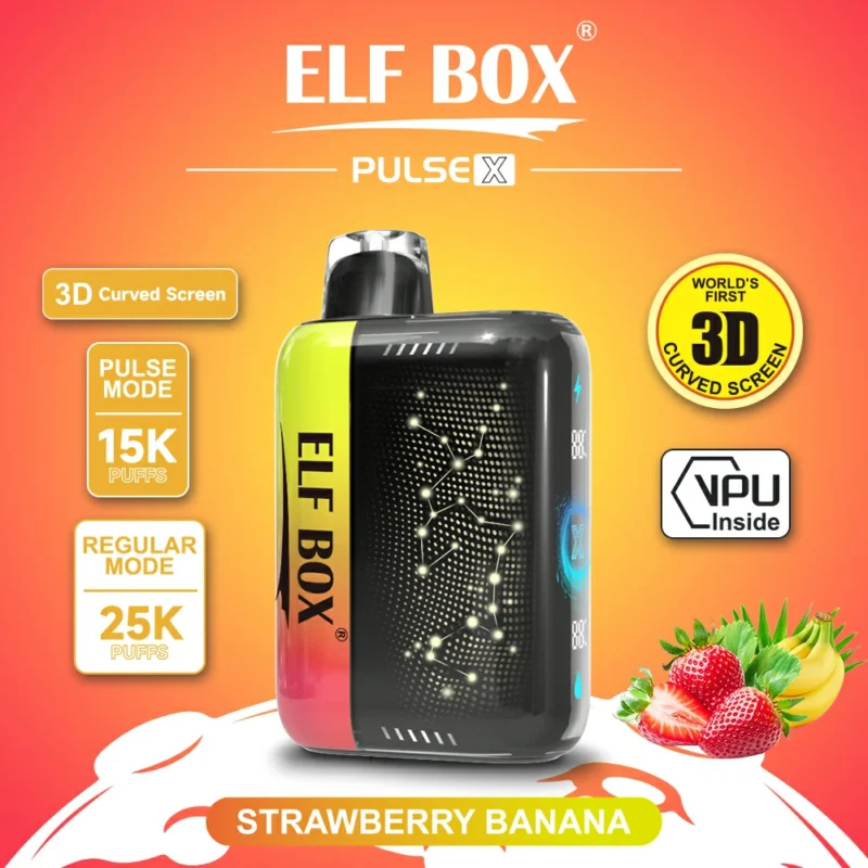 High Quality Elf Box Pusle X 25000 Puffs 0% 2% 3% 5% Nicotine Disposable Vape Bang Puff Original Factory Bulk Buy Wholesale