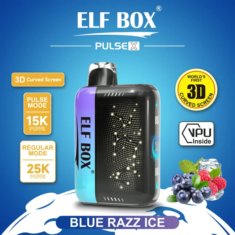 High Quality Elf Box Pusle X 25000 Puffs 0% 2% 3% 5% Nicotine Disposable Vape Bang Puff Original Factory Bulk Buy Wholesale 1