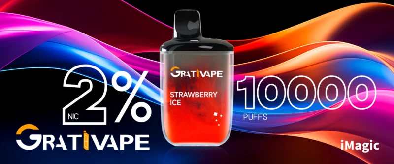 2025 Top Selling Original Grativape iMagic 10000 With 0% 2% 3% and 5% Nicotine Disposable Vape Pen 10 Flavors (Stylo à Vape jetable avec 0% 2% 3% et 5%)