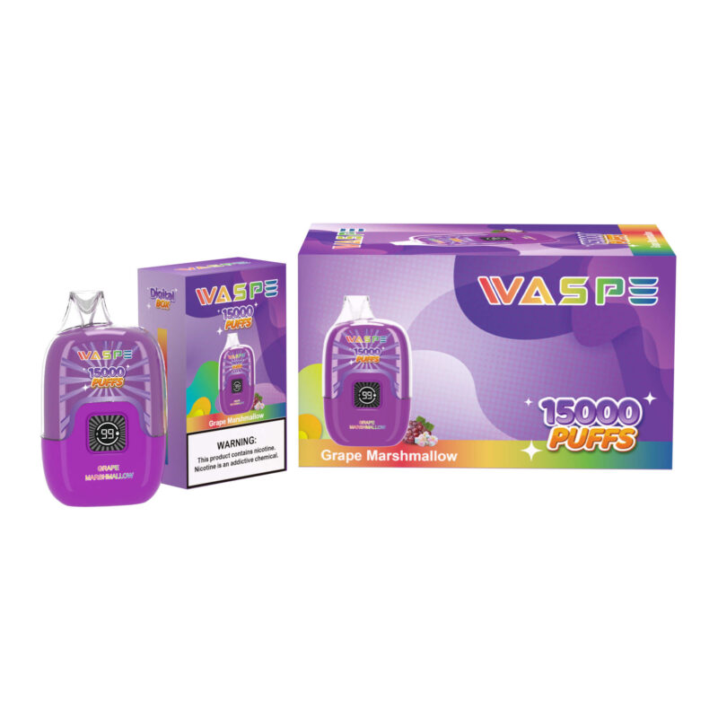Waspe 15000 Puffs Digital Box Pen Disponível para Vape descartável por atacado do armazém da UE 0 2 3 5 Nicotina 3
