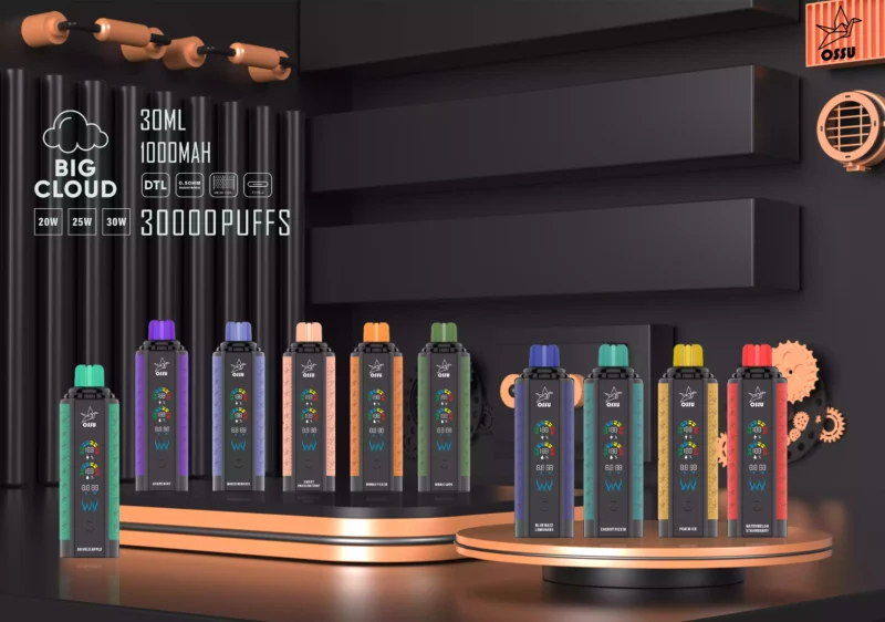 OSSU 30000 Puffs Wholesale Disposable Vape Buy Bulk Rechargeable 0 2 3 5 Low Nicotine Digital Smart Screen 2024 Hot 2 2 scaled