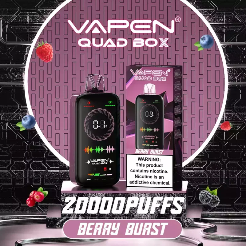 VAPEN QUAD BOX 20000 PUFFS 2% 5% Low Nicotine 650mAh Rechargeable Wholesale Disposable Vape with 12 Flavors 1
