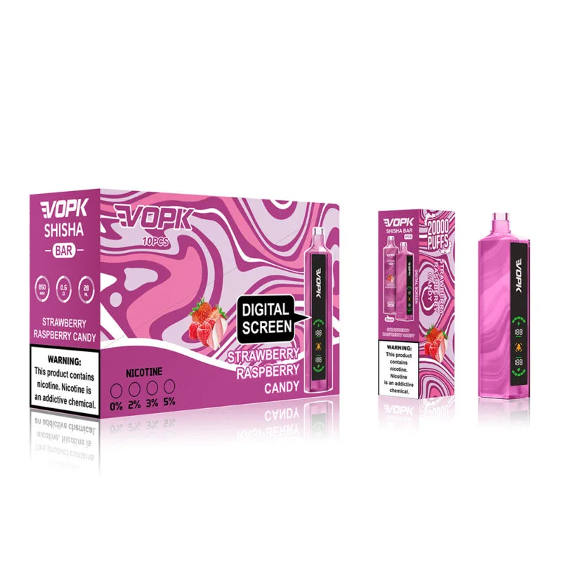VOPK Shisha BAR 20000 Puffs Rechargeable Disposable Vape Pen Wholesale 0 2 3 5 Low Nicotine LED Screen Original Shipping Bulk Buy Best Price 11