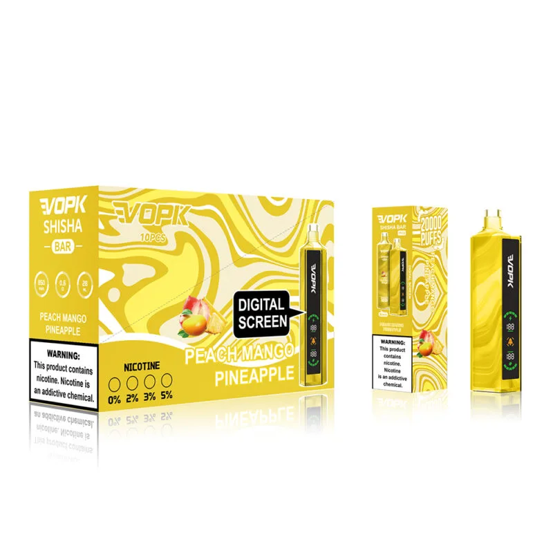 Original VOPK Shisha BAR 20000 Puffs 0% 2% 3% 5% Low Nicotine 850mAh Rechargeable Disposable Vape Pen Wholesale Bulk Buy 1
