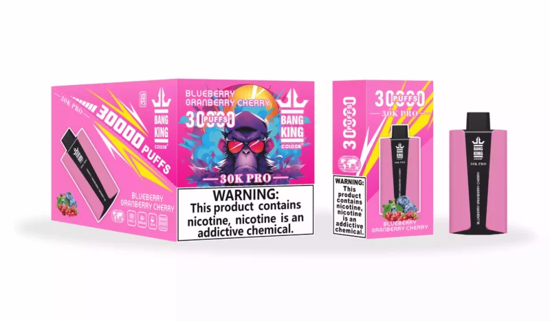 Nieuw product Bang king 30000 Puffs Pro Wegwerp Vape Laag Nicotine 850mah Type C 36ml Bulk Kopen Groothandel 3 geschaald