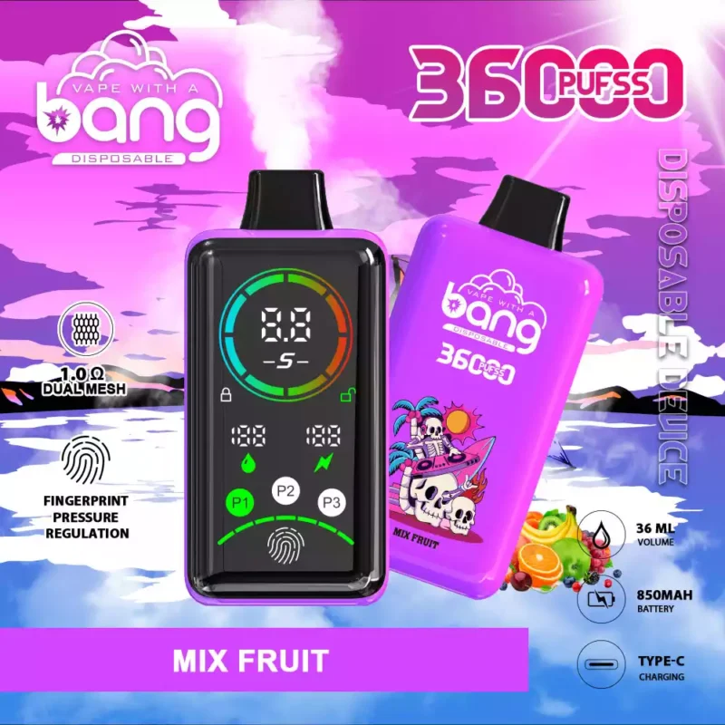 Neu eingeführte Bang 36000 puffs Vape Pen Low Nikotin und 850mah Typ C Original Bulk kaufen Großhandel (16)