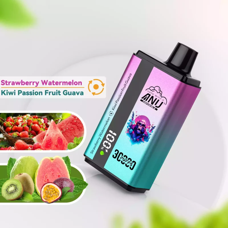 Última incorporación ANU Doble Sabor 30000 Puffs Vape Desechable Bajo en Nicotina con 10 Sabores Original Compra al por mayor al por mayor 6