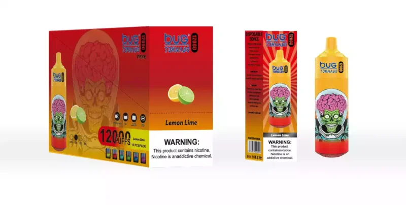 BUG 03 Sans Ecran 12000 Bouffées Caractéristiques Mesh Coil 16ml E Liquid 2% Nicotine Type C Rechargeable LED Display RGB Light Avec Lanyard (9)