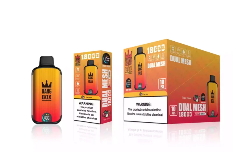 Bang Box 18000 Puffs Premium Nieuw product LED Display Oplaadbare Vape met verbeterde prestaties 1