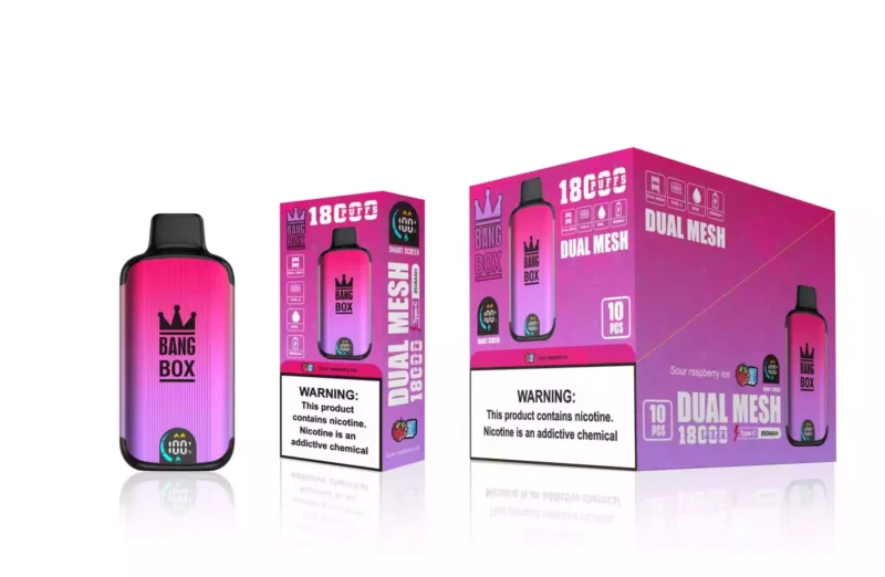 Bang Box 18000 Puffs Premium Nieuw product LED Display Oplaadbare Vape met verbeterde prestaties 10