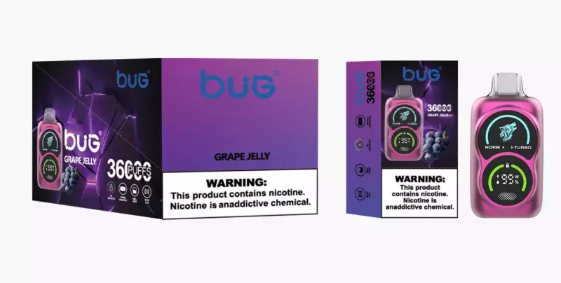 Bug 08 Wolf Head 20000 Puffs Mesh Coil 0.8ohm 23ml E Liquid Type C Rechargeable 650mAh Battery Premium Vaping Experience 8