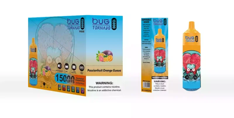 Experience Smooth Vaping With Bug 01 Monkey 15000 Puffs Mesh Coil And Led Display 20ml Eliquid 3