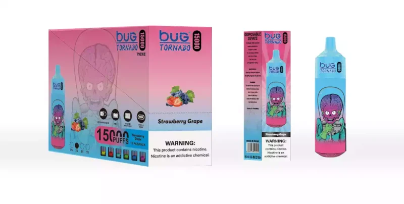 Experience Smooth Vaping With Bug 01 Monkey 15000 Puffs Mesh Coil And Led Display 20ml Eliquid 5