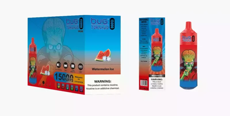Experience Smooth Vaping With Bug 01 Monkey 15000 Puffs Mesh Coil And Led Display 20ml Eliquid 7