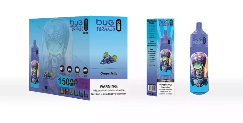 Experience Smooth Vaping With Bug 01 Monkey 15000 Puffs Mesh Coil And Led Display 20ml Eliquid 9