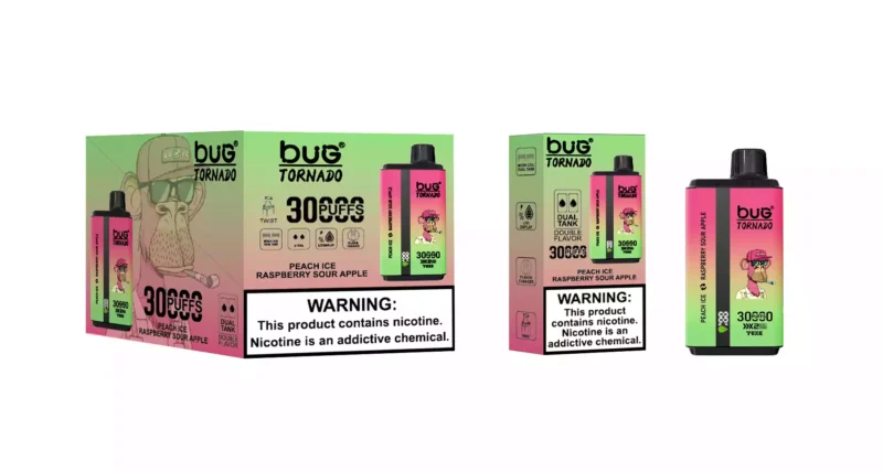 Explore The Bug 06 Double Flavor 30000 Puffs With Mesh Coil 30ml E Liquid 2 Nicotine Rechargeable Type C And Rgb Light For An Ultimate Vaping Experience 4