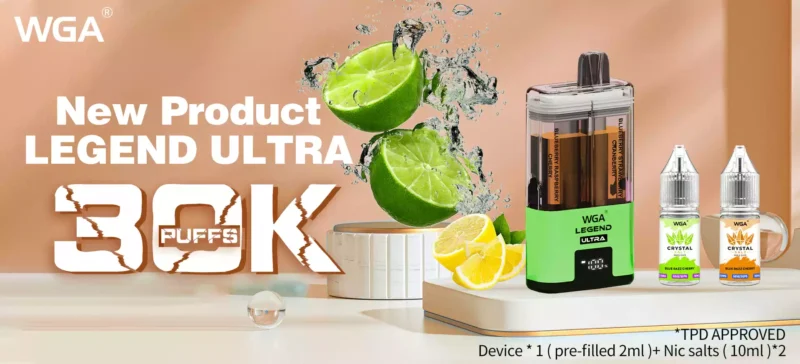 WGA 30K Puffs Leads Dual Flavor Switching And 30000 Puff Long Lasting Smart Vaping Trend 5